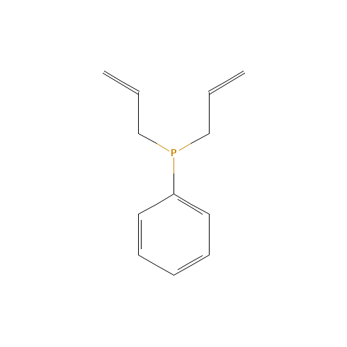 DIALLYLPHENYLPHOSPHINE (CAS: 29949-75-5) - Chemical Structure and Molecular Formula 