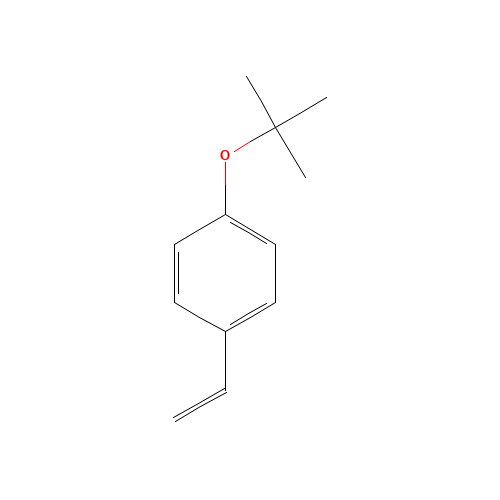 4-tert-Butoxystyrene (CAS: 95418-58-9) - Chemical Structure and Molecular Formula 