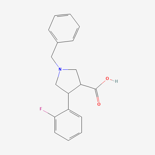 1-BENZYL-4-(2-FLUORO-PHENYL)-PYRROLIDINE-3-CARBOXYLIC ACID (CAS: 874990-50-8) - Related Chemical Product