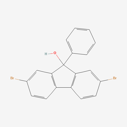 2,7-Dibromo-9-phenyl-9H-fluoren-9-ol (CAS: 132717-37-4) - Related Chemical Product
