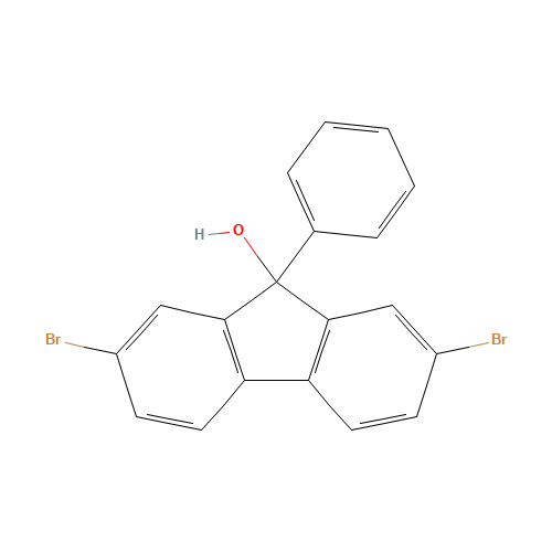 2,7-Dibromo-9-phenyl-9H-fluoren-9-ol (CAS: 132717-37-4) - Related Chemical Product