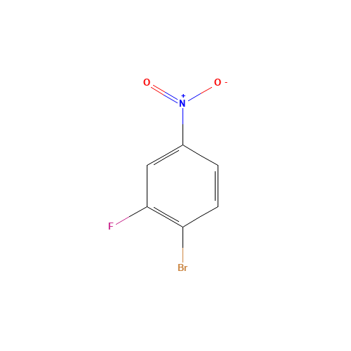 1-Bromo-2-fluoro-4-nitrobenzene (CAS: 185331-69-5) - Chemical Structure and Molecular Formula 
