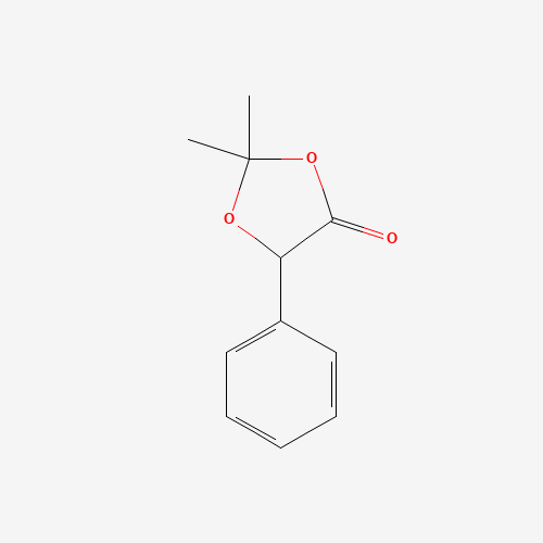 2,2-dimethyl-5-phenyl-1,3-dioxolan-4-one (CAS: 6337-34-4) - Chemical Structure and Molecular Formula 