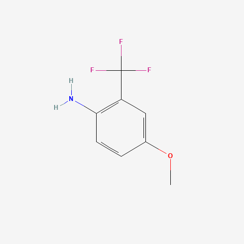 2-AMINO-5-METHOXYBENZOTRIFLUORIDE (CAS: 53903-49-4) - Chemical Structure and Molecular Formula 