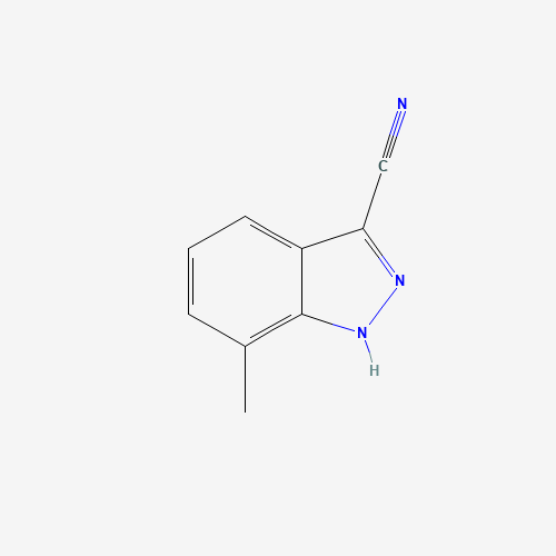 7-methyl-1H-indazole-3-carbonitrile (CAS: 90322-84-2) - Chemical Structure and Molecular Formula 