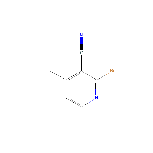 2-Bromo-4-methylpyridine-3-carbonitrile (CAS: 65996-02-3) - Chemical Structure and Molecular Formula 
