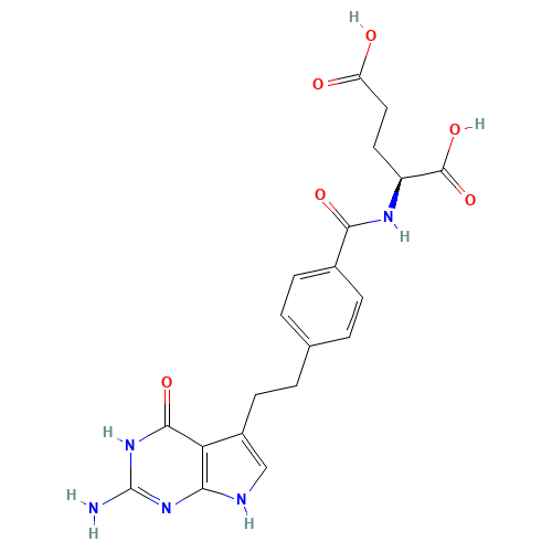 N-[4-[2-(2-Amino-4,7-dihydro-4-oxo-1H-pyrrolo[2,3-d]pyrimidin-5-yl)ethyl]benzoyl]-L-glutamic acid disodium salt (CAS: 137281-23-3) - Related Chemical Product