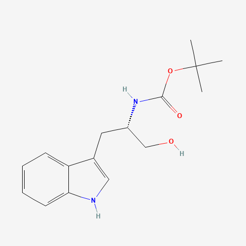 N-alpha-Boc-L-tryptophanol (CAS: 82689-19-8) - Chemical Structure and Molecular Formula 