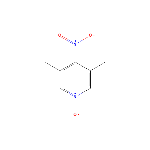 3,5-Dimethyl-4-nitropyridine 1-oxide (CAS: 14248-66-9) - Chemical Structure and Molecular Formula 