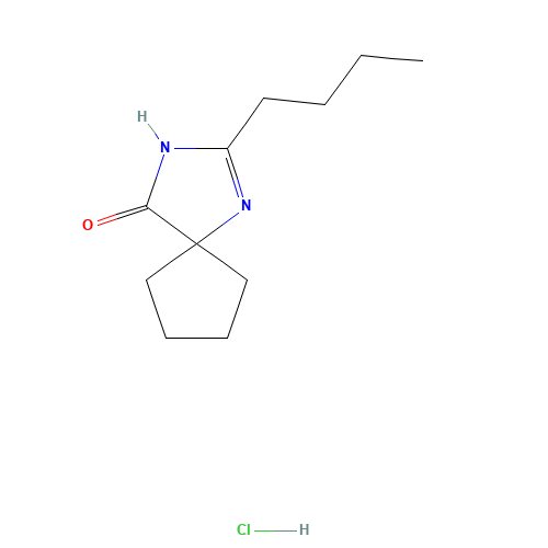 2-Butyl-4-spirocyclopentane-2-imidazolin-5-one hydrochloride (CAS: 151257-01-1) - Related Chemical Product