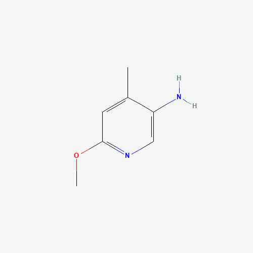 5-AMINO-2-METHOXY-4-PICOLINE (CAS: 6635-91-2) - Chemical Structure and Molecular Formula 