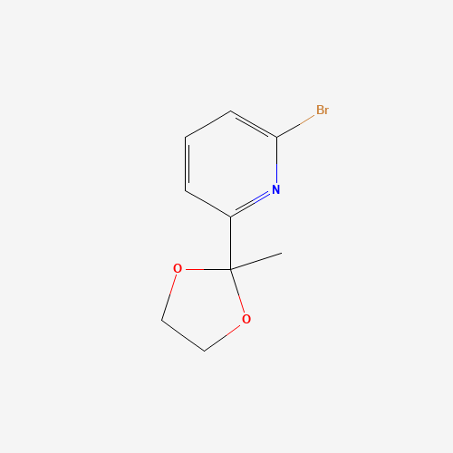 2-Bromo-6-(2-methyl-1,3-dioxolan-2-yl)pyridine (CAS: 49669-14-9) - Related Chemical Product