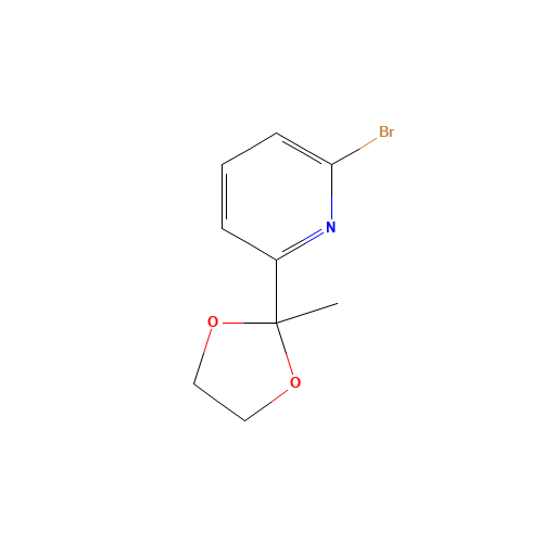 2-Bromo-6-(2-methyl-1,3-dioxolan-2-yl)pyridine (CAS: 49669-14-9) - Related Chemical Product