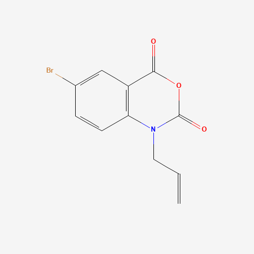 1-allyl-6-bromo-1H-benzo[d][1,3]oxazine-2,4-dione (CAS: 1131587-69-3) - Chemical Structure and Molecular Formula 