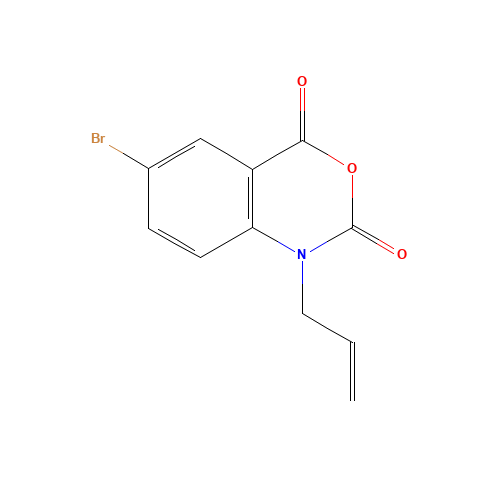 1-allyl-6-bromo-1H-benzo[d][1,3]oxazine-2,4-dione (CAS: 1131587-69-3) - Chemical Structure and Molecular Formula 