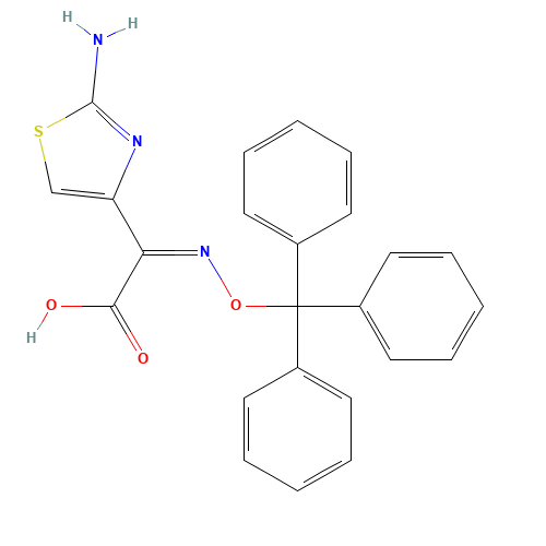(Z)-2-(2-Aminothiazole-4-yl-)-2-trityloxyimino acetic acid (CAS: 128438-01-7) - Related Chemical Product