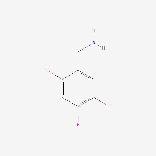 2,4,5-TRIFLUOROBENZYL AMINE (CAS: 168644-93-7) - Chemical Structure and Molecular Formula 