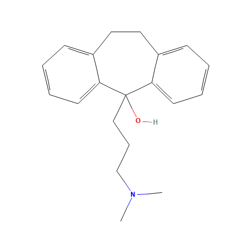 5-(3-DIMETHYLAMINOPROPYL)-10,11-DIHYDRO-5H-DIBENZO[A,D]CYCLOHEPTEN-5-OL (CAS: 1159-03-1) - Related Chemical Product