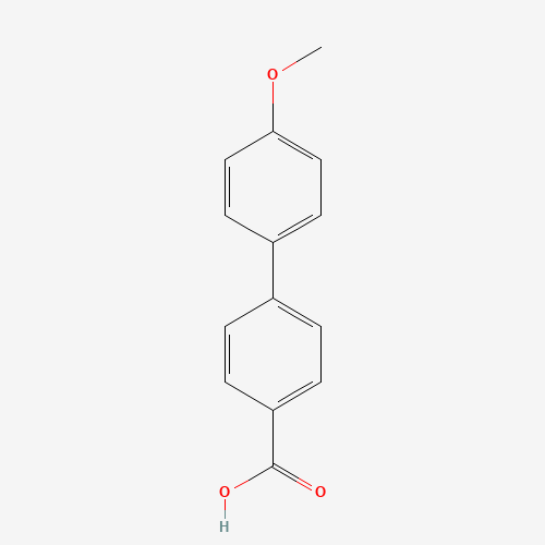 4'-METHOXY-BIPHENYL-4-CARBOXYLIC ACID (CAS: 725-14-4) - Chemical Structure and Molecular Formula 