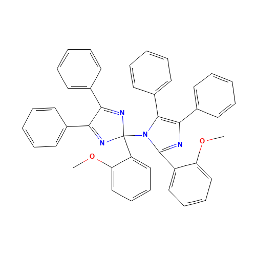 2-(2-Methoxyphenyl)-4,5-diphenylimidazole-1,2'-dimer (CAS: 1831-70-5) - Chemical Structure and Molecular Formula 