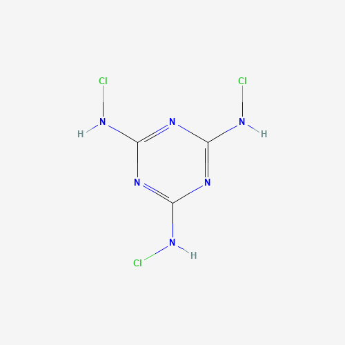 Trichloromelamine (CAS: 7673-09-8) - Chemical Structure and Molecular Formula 