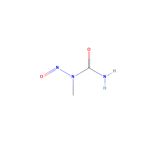 1-Methyl-1-nitrosourea (CAS: 684-93-5) - Chemical Structure and Molecular Formula 