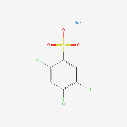 2,4,5-Trichlorobenzenesulfonic acid sodium salt (CAS: 53423-65-7) - Chemical Structure and Molecular Formula 