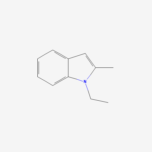 1-Ethyl-2-methylindole (CAS: 40876-94-6) - Chemical Structure and Molecular Formula 