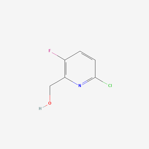 6-Chloro-3-fluoro-2-(hydroxymethyl)pyridine (CAS: 884494-80-8) - Chemical Structure and Molecular Formula 
