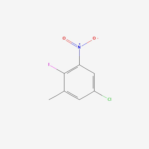 5-chloro-2-iodo-1-methyl-3-nitrobenzene (CAS: 1150617-61-0) - Chemical Structure and Molecular Formula 