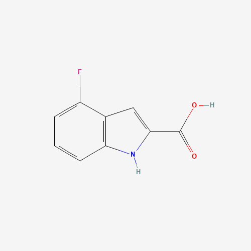 4-Fluoroindole-2-carboxylic acid (CAS: 399-68-8) - Chemical Structure and Molecular Formula 