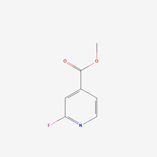Methyl  2-Fluoroisonicotinate (CAS: 455-69-6) - Chemical Structure and Molecular Formula 