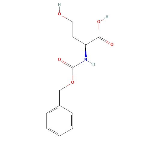 N-Carbobenzoxy-L-homoserine (CAS: 35677-88-4) - Chemical Structure and Molecular Formula 