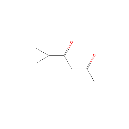 1-Cyclopropyl-1,3-butanedione (CAS: 21573-10-4) - Chemical Structure and Molecular Formula 