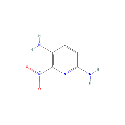 6-Nitro-2,5-diaminopyridine (CAS: 69825-83-8) - Chemical Structure and Molecular Formula 