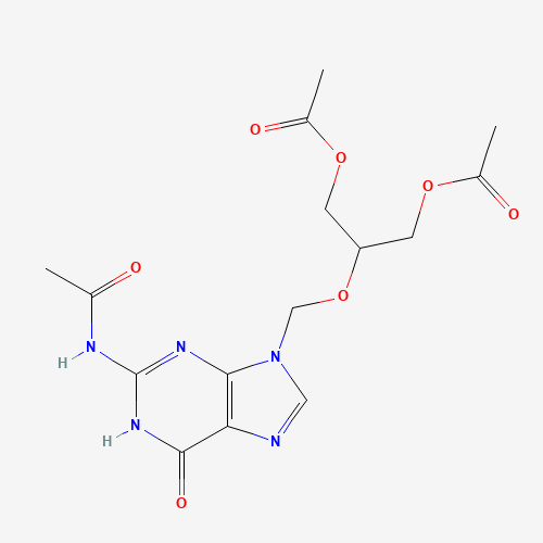 N-[9-[[2-(Acetyloxy)-1-[(acetyloxy)methyl]ethoxy]methyl]-6,9-dihydro-6-oxo-1H-purin-2-yl]acetamide (CAS: 86357-14-4) - Related Chemical Product