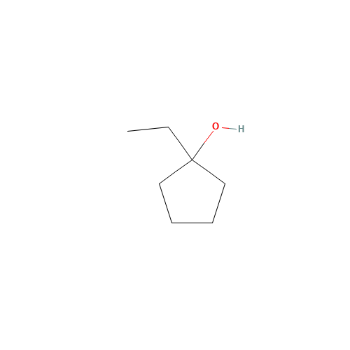 1-Ethylcyclopentanol (CAS: 1462-96-0) - Chemical Structure and Molecular Formula 