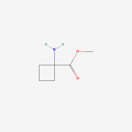 1-AMINO-CYCLOBUTANECARBOXYLIC ACID METHYL ESTER (CAS: 215597-35-6) - Chemical Structure and Molecular Formula 