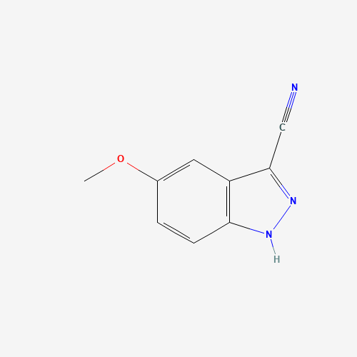 5-methoxy-1H-indazole-3-carbonitrile (CAS: 90322-88-6) - Chemical Structure and Molecular Formula 