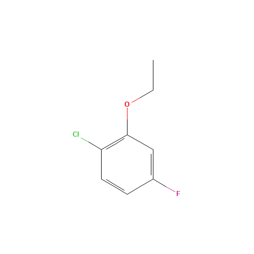 2-CHLORO-5-FLUOROPHENETOLE (CAS: 289039-35-6) - Chemical Structure and Molecular Formula 