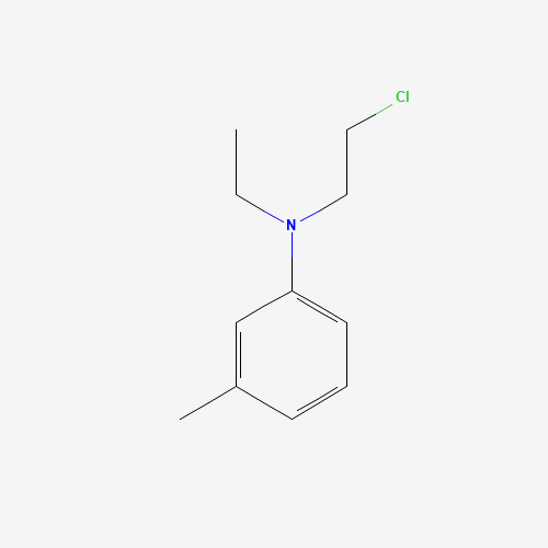 N-Ethyl-N-chloroethyl-3-toluidine (CAS: 22564-43-8) - Chemical Structure and Molecular Formula 