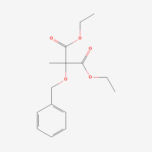 diethyl (benzyloxy)methylmalonate (CAS: 5774-69-6) - Chemical Structure and Molecular Formula 