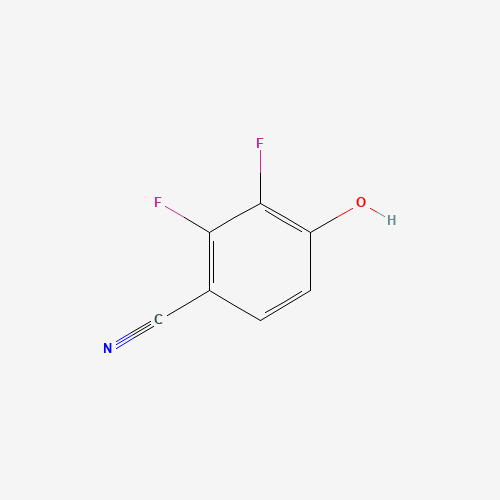 2,3-Difluoro-4-hydroxybenzonitrile (CAS: 126162-38-7) - Chemical Structure and Molecular Formula 