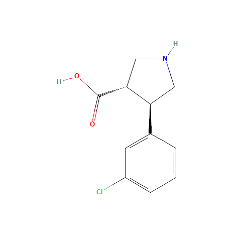 (3S,4R)-4-(3-CHLOROPHENYL)PYRROLIDINE-3-CARBOXYLIC ACID (CAS: 1047651-80-8) - Related Chemical Product