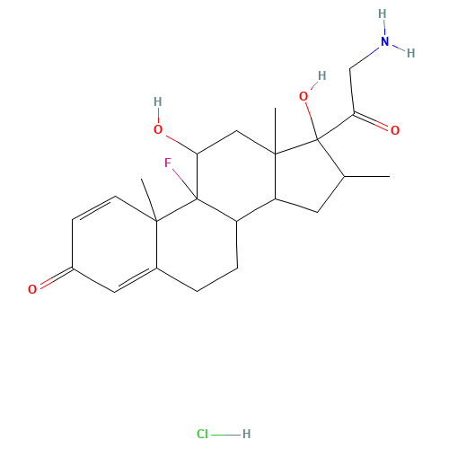 21-Amino-9-fluoro-11,17-dihydroxy-16-methylpregna-1,4-diene-3,20-dione hydrochloride (CAS: 744254-10-2) - Related Chemical Product