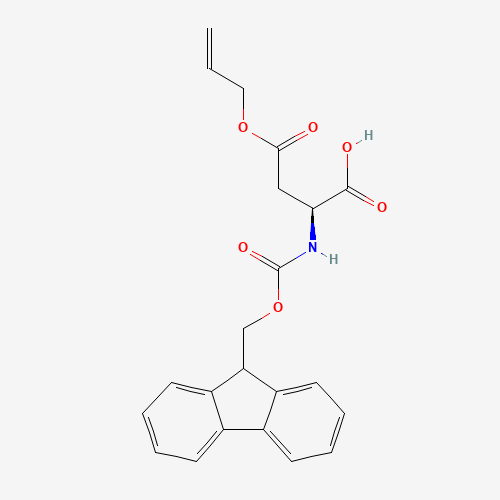 FMOC-ASP(OALL)-OH (CAS: 146982-24-3) - Chemical Structure and Molecular Formula 