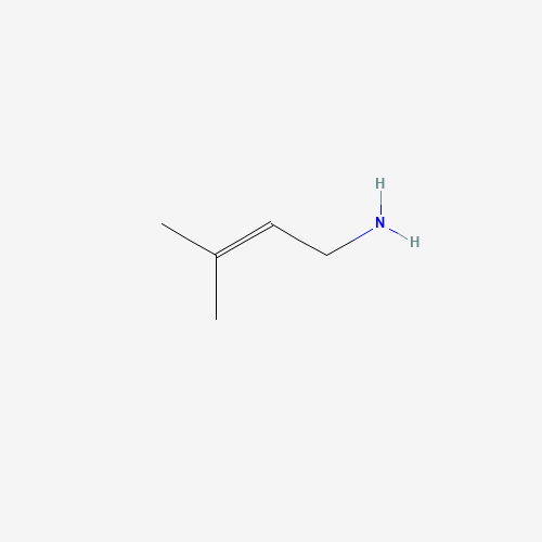 3-METHYL-2-BUTEN-1-AMINE (CAS: 13822-06-5) - Chemical Structure and Molecular Formula 