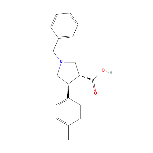 Trans-1-benzyl-4-p-tolylpyrrolidine-3-carboxylic acid (CAS: 80896-75-9) - Related Chemical Product