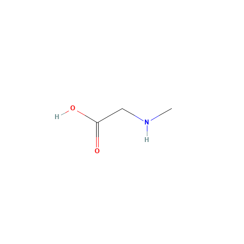 Sarcosine (CAS: 107-97-1) - Chemical Structure and Molecular Formula 