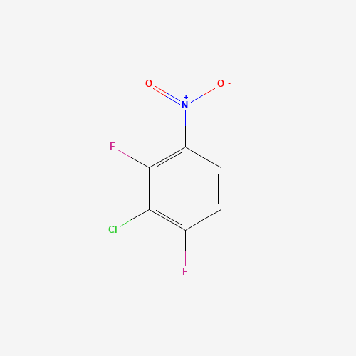 3-CHLORO-2,4-DIFLUORONITROBENZENE (CAS: 3847-58-3) - Chemical Structure and Molecular Formula 